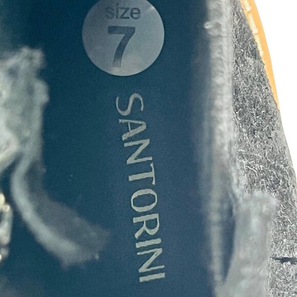 Santorini Size 7 NEW Black Suede Chunky Lug‑Sole Ankle Boots w/ Side Zip - Picture 9 of 9